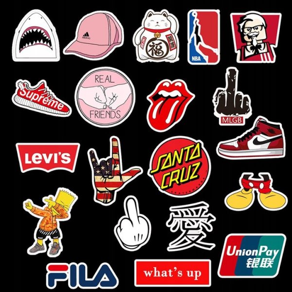 Наклейки брендов