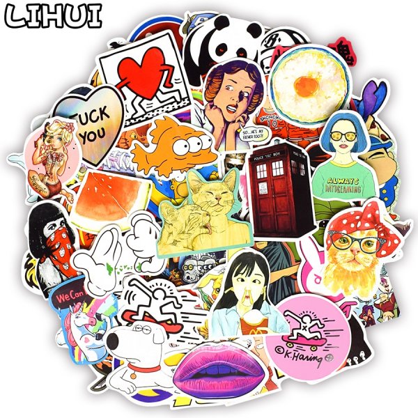 Большие фирменные наклейки