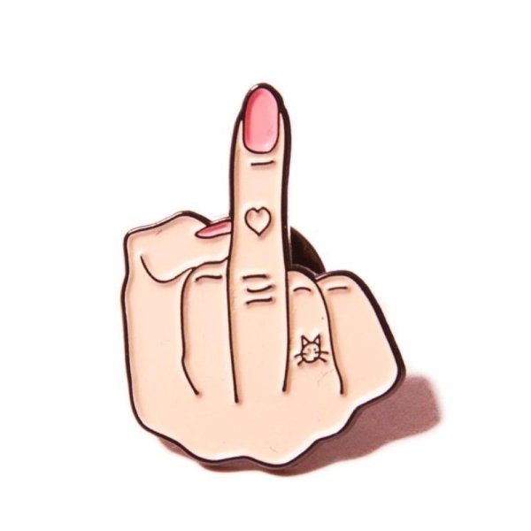 Средний палец силуэт