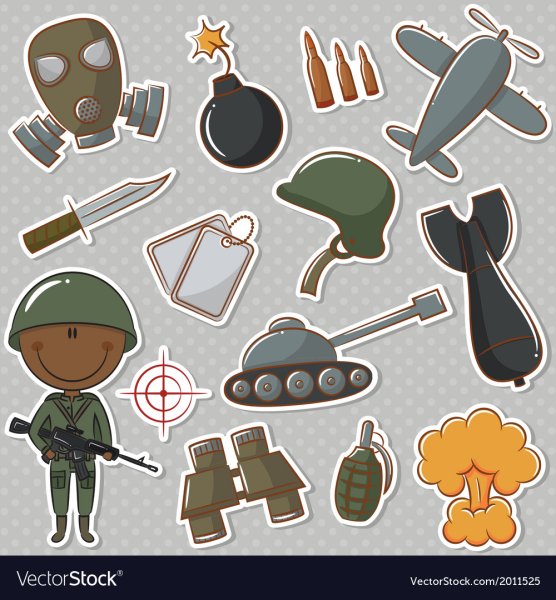 Наклейки в армейском стиле