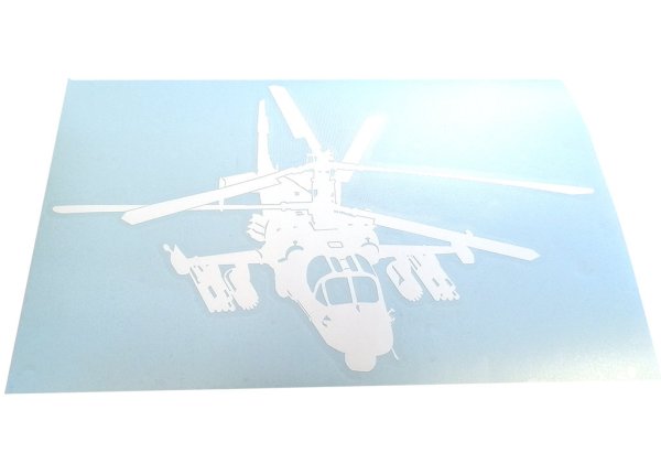 Наклейки на авто вертолет ми-8
