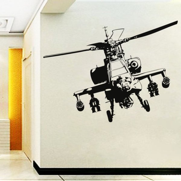 Наклейки на стену вертолет