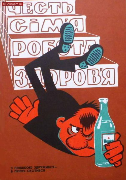Советские плакаты про алкоголь
