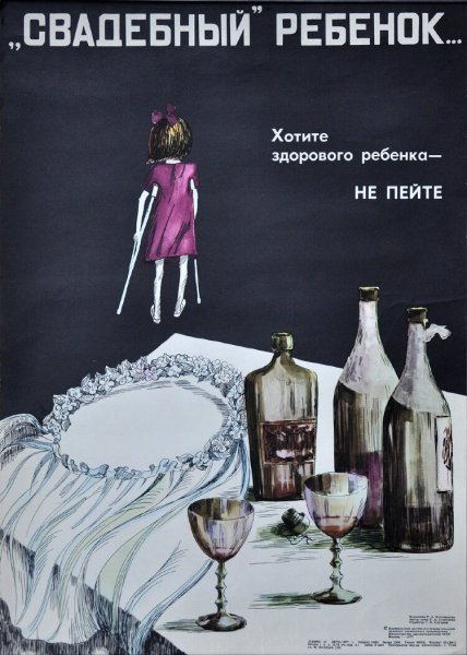 Плакат антиалкогольной направленности