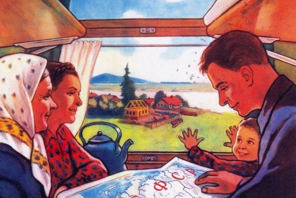 Плакат Volga Intourist