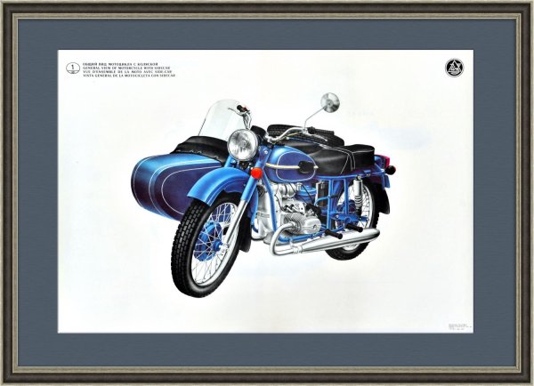 Мотоцикл Урал плакат