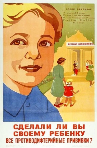Советский медицинский плакат СССР