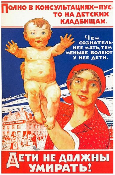 Советские плакаты по медицине