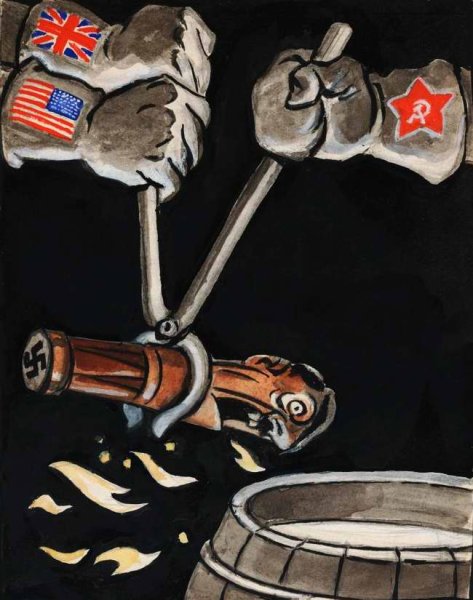Плакаты СССР И союзники вторая мировая война