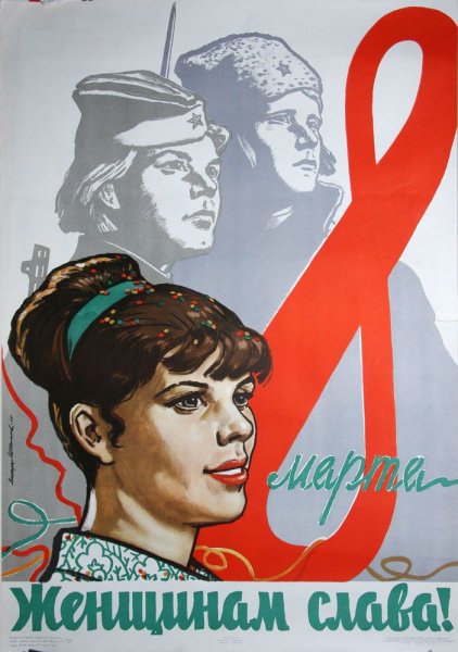 Советские плакаты про женщин
