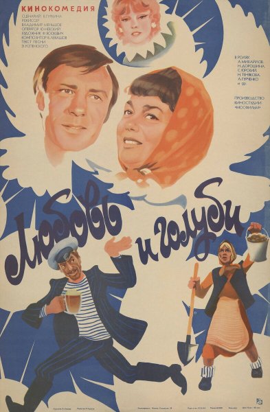 Постер фильм любовь и голуби 1984 Постер