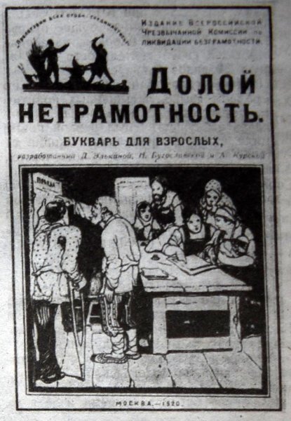 Ликвидация безграмотности в СССР В 20 годы