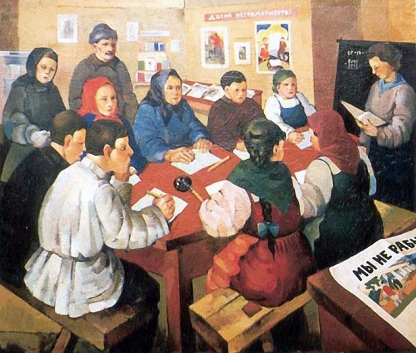 Ликвидация неграмотности в 1920-е годы