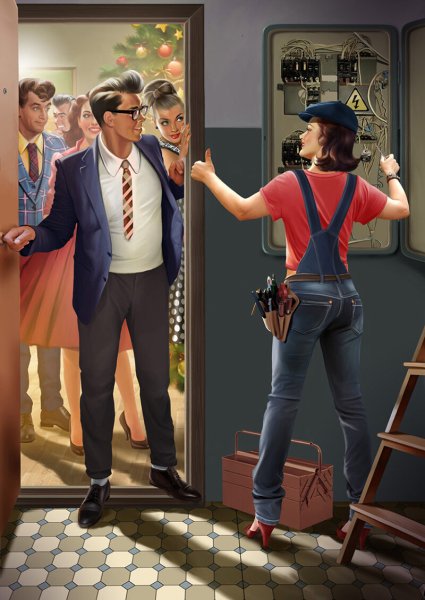 Советский пин ап Барыкина