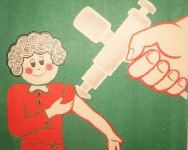 Советские плакаты про прививки