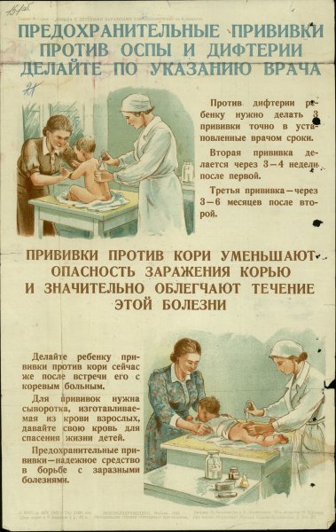 Вакцинация Советский плакат