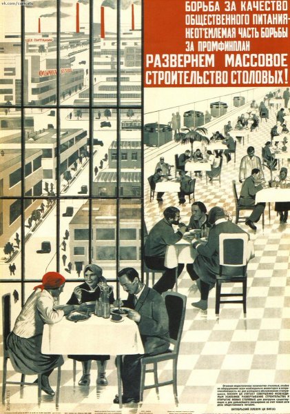 Общепит СССР столовая плакаты