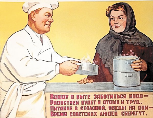 Плакаты в советских столовых