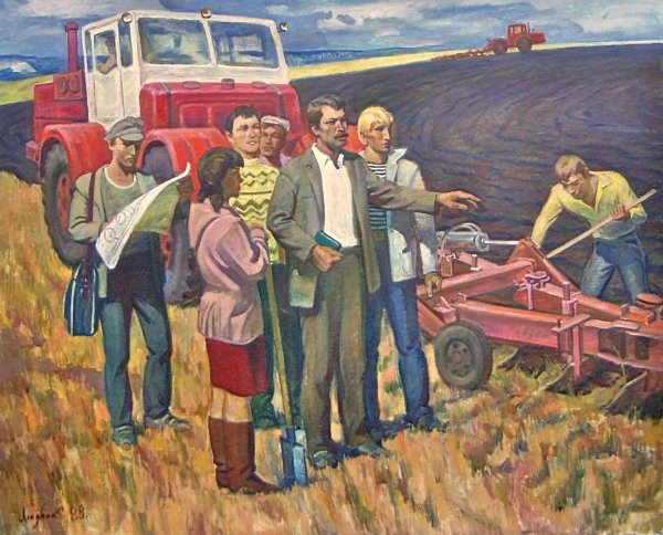 Советские плакаты про колхоз