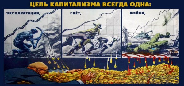 Цель капитализма всегда одна плакат
