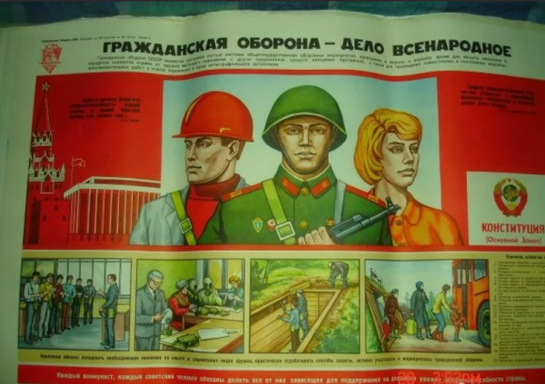 Гражданская оборона средства индивидуальной защиты плакат
