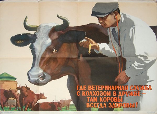 Ветеринарные плакаты СССР