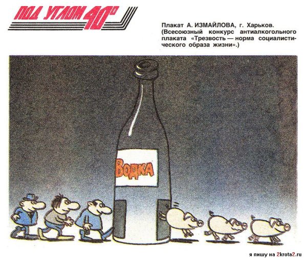 Советские плакаты о вреде пьянства