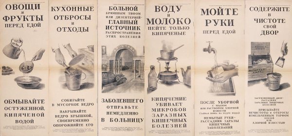 Плакаты СССР гигиена