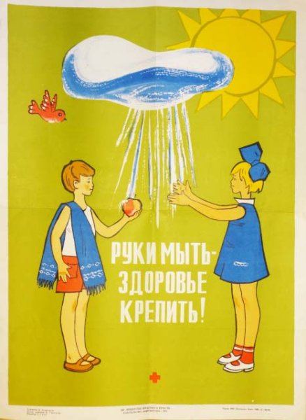 Советский плакат руки