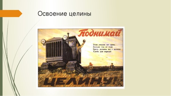 Поднятие целины в СССР