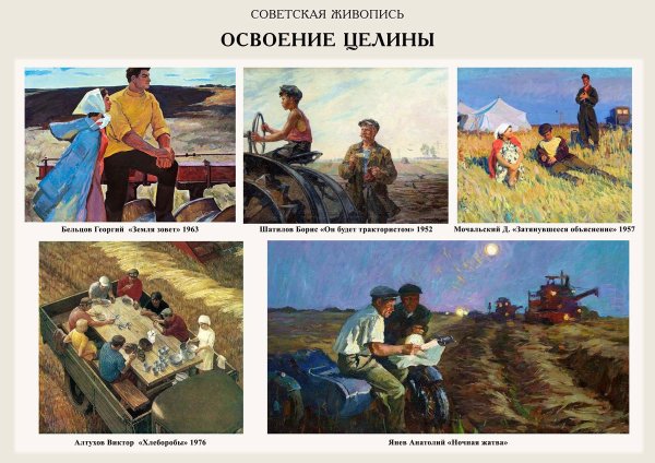 Освоение целины плакаты