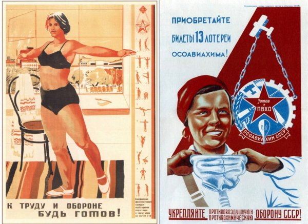 Советские плакаты ГТО