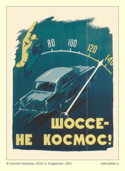 Советские плакаты про водителей