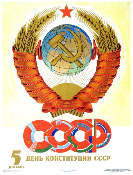 Конституция СССР советские плакаты