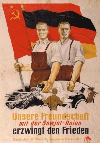 Дружба СССР И ГДР плакаты
