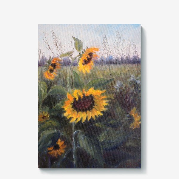 Холст. Подсолнухи