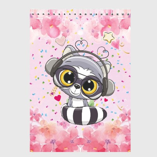 Енот с плакатом