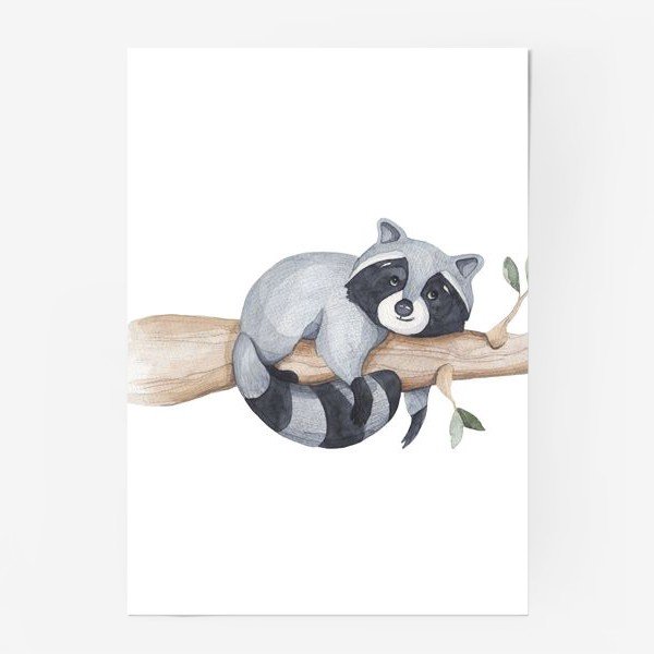 Мозаика 4072935 енот с ананасом