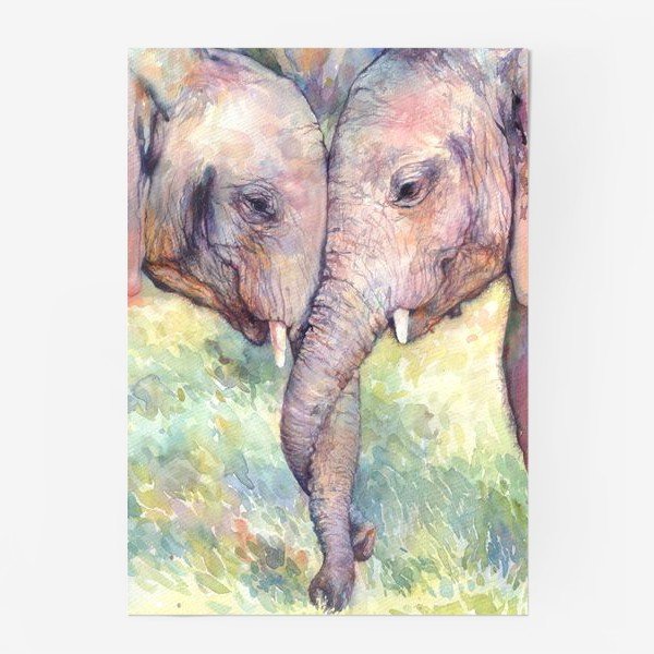 Постер слон на стену