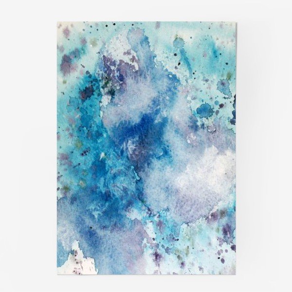 Зеленые растения акварелью