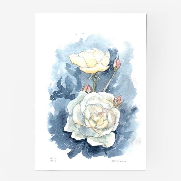 Постер акварель