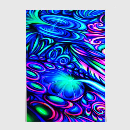 Неоновый принт