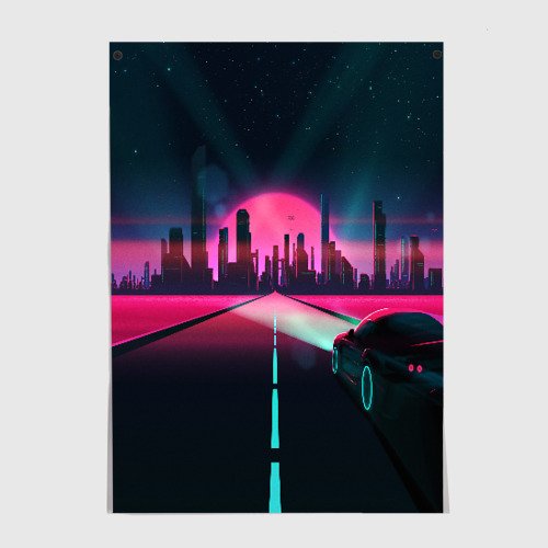 Аватарка в неоновом стиле