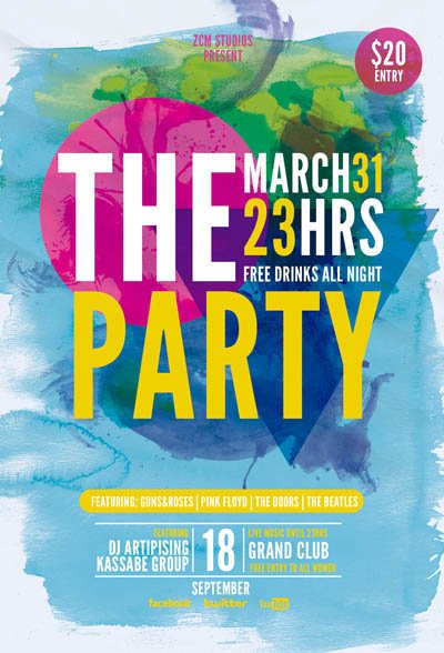 Рекламный плакат на стене