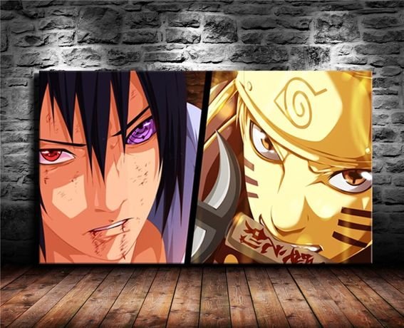 Наруто и Саске Постер