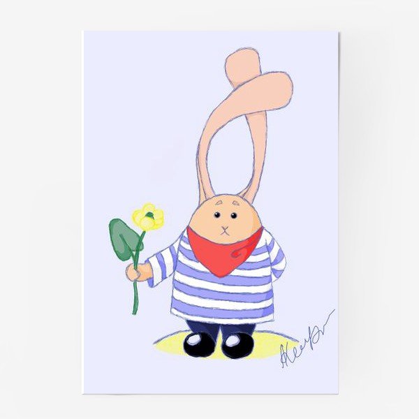 Постер на стену кролик