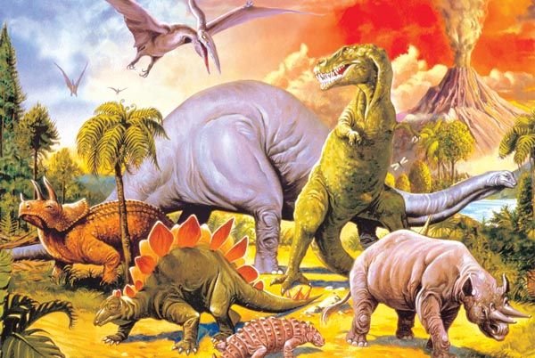 Картина динозавры