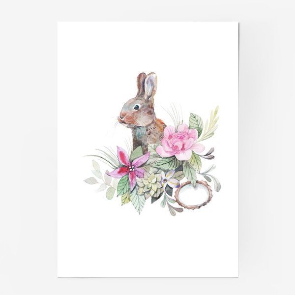 Постеры в детскую зайчики