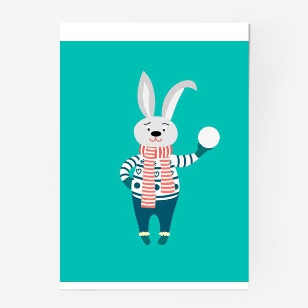 Постер "зайчик"