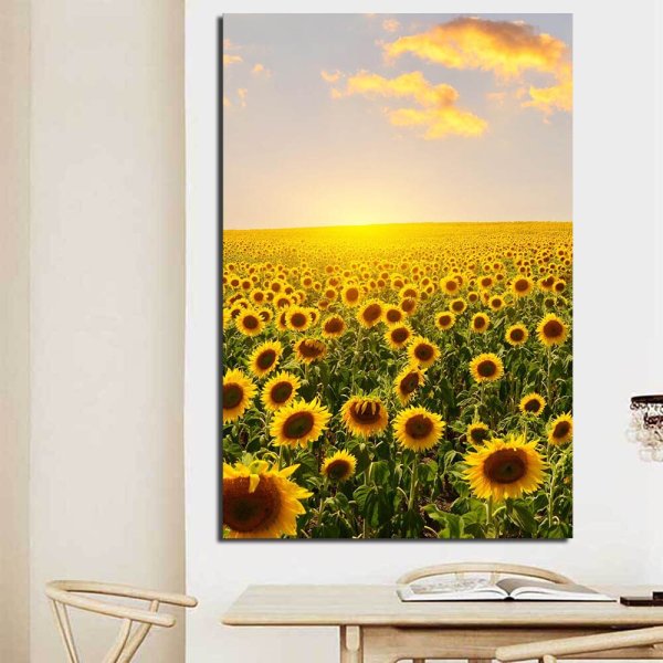 Живопись поле подсолнух Тоскана